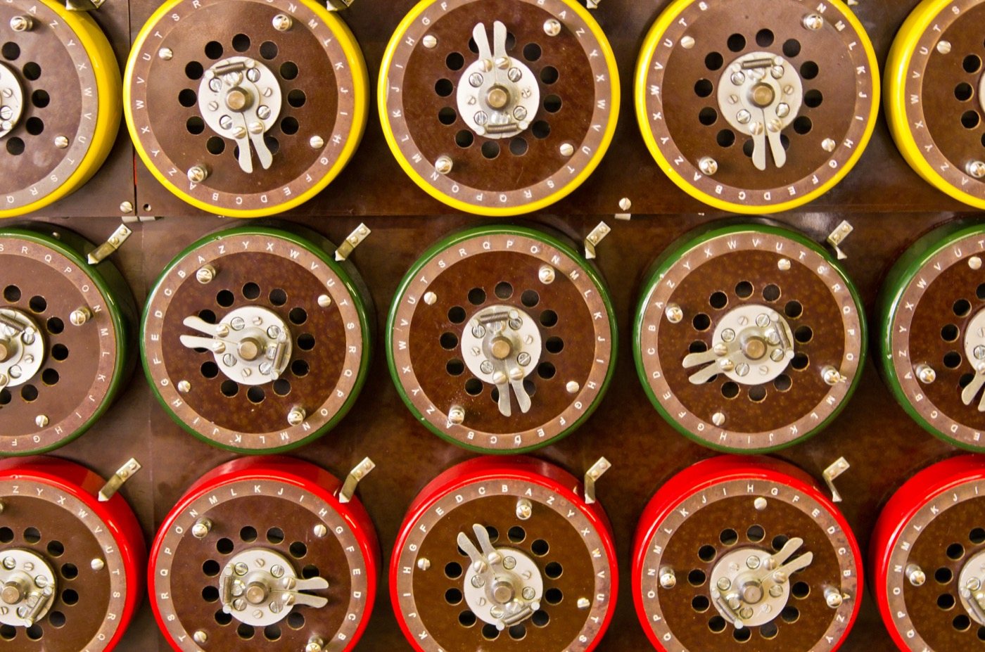 The Bombe, rebuilt at Bletchley Park